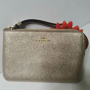Coach Gold Wristlet
